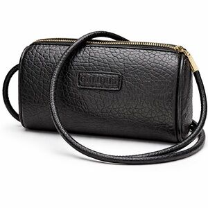 Black Leather Crossbody Bag